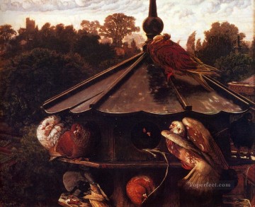  Holman Oil Painting - The Festival Of St Swithin Or The Dovecote British William Holman Hunt